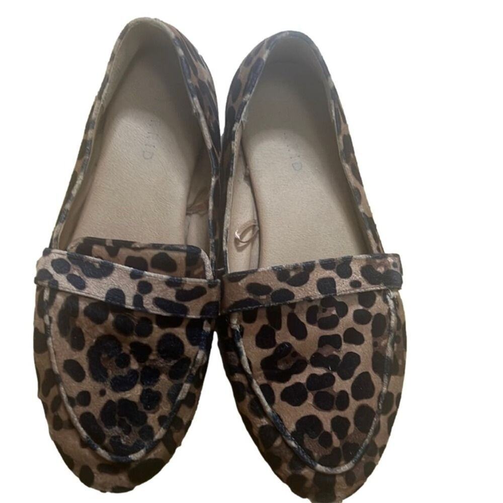 TORRID LEOPARD PRINT SLIP ON LOAFERS FLATS SIZE 8.5 W